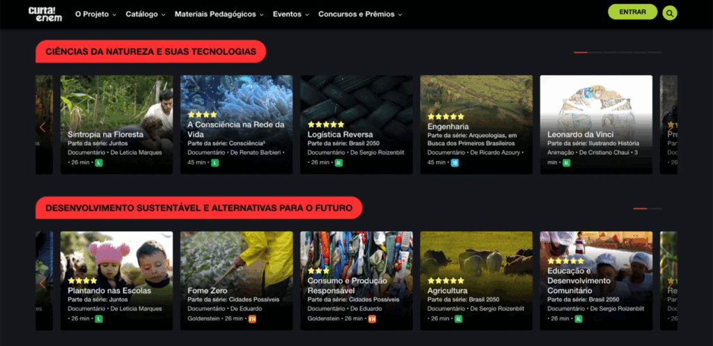 CurtaENEM transforma cinema em ferramenta para preparar estudantes para a prova