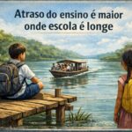 Atraso do ensino é maior onde escola é longe
